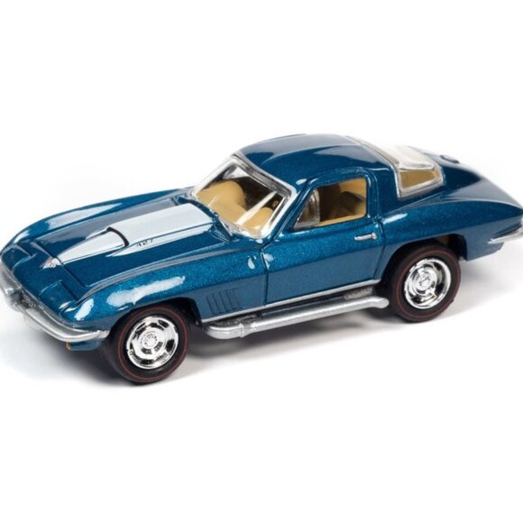 Johnny Lightning Muscle Cars USA 1967 Chevy Corvette 427 (Blue) Car (Release 1) - Picture 7 of 7